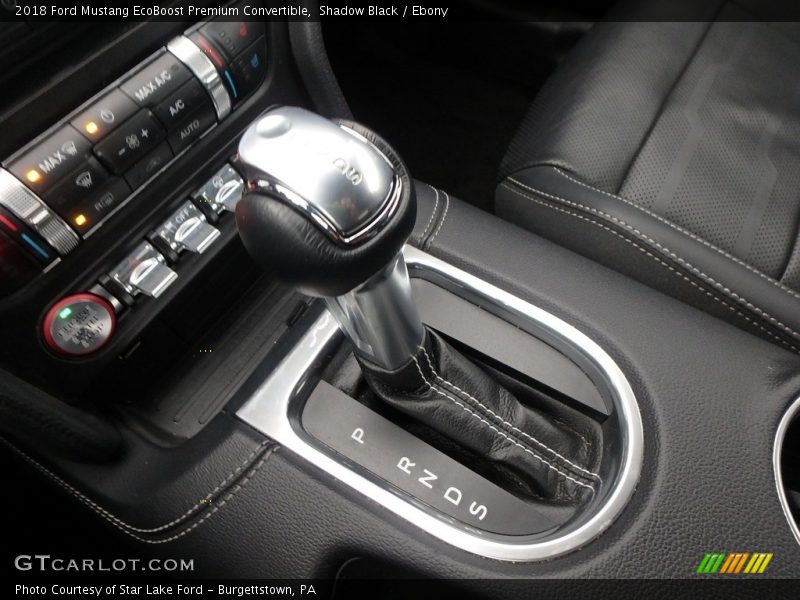  2018 Mustang EcoBoost Premium Convertible 10 Speed SelectShift Automatic Shifter