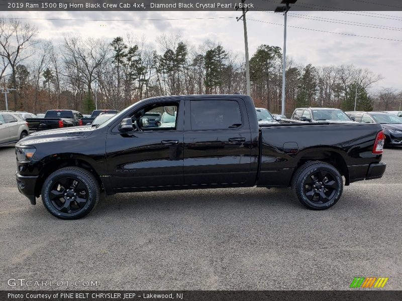 Diamond Black Crystal Pearl / Black 2019 Ram 1500 Big Horn Black Crew Cab 4x4