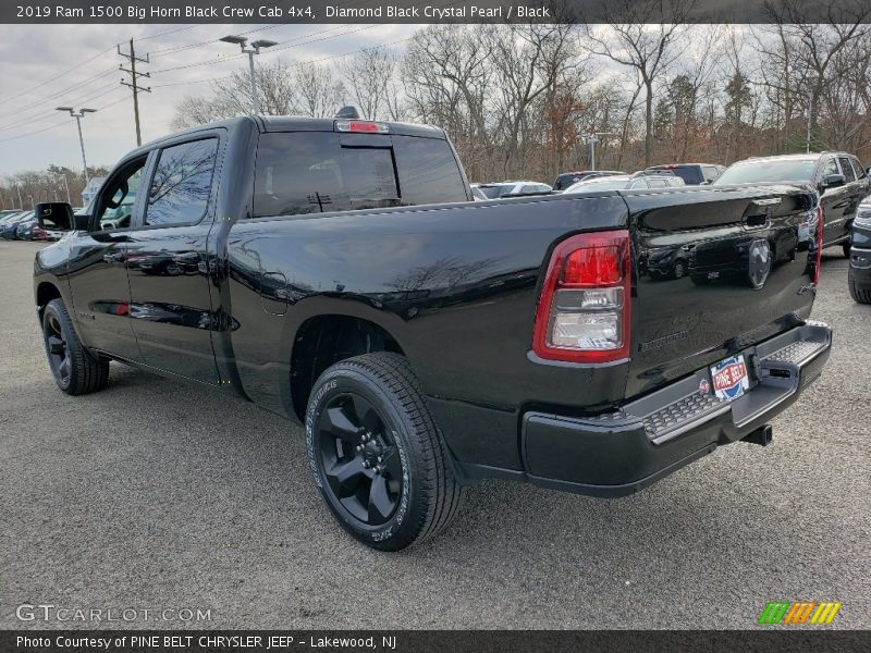 Diamond Black Crystal Pearl / Black 2019 Ram 1500 Big Horn Black Crew Cab 4x4