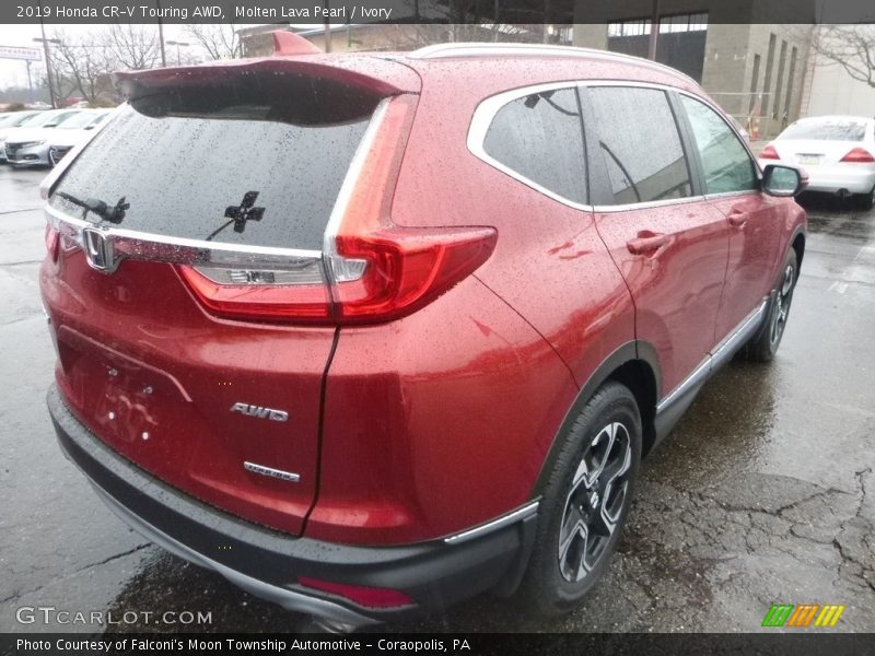 Molten Lava Pearl / Ivory 2019 Honda CR-V Touring AWD