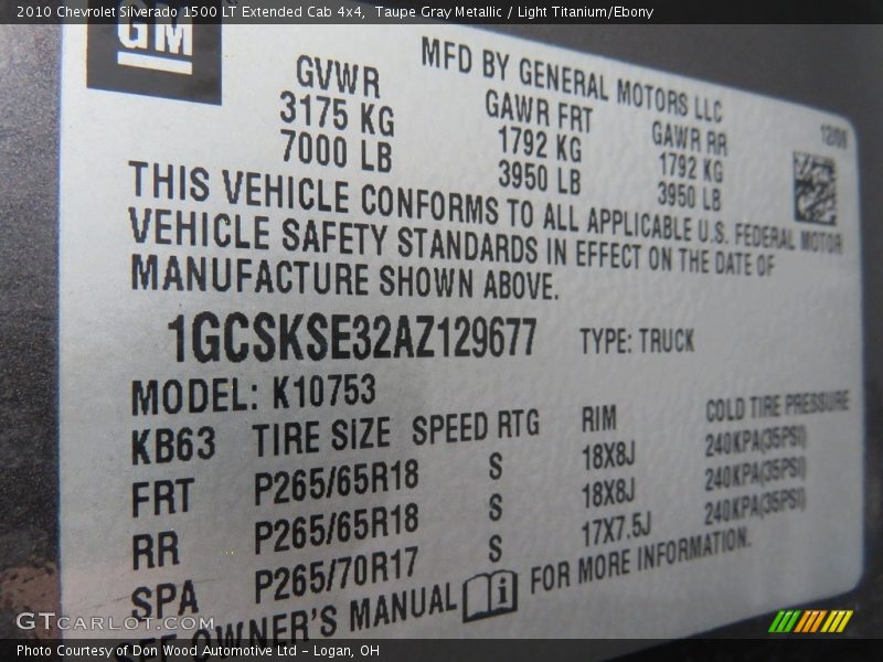 Taupe Gray Metallic / Light Titanium/Ebony 2010 Chevrolet Silverado 1500 LT Extended Cab 4x4