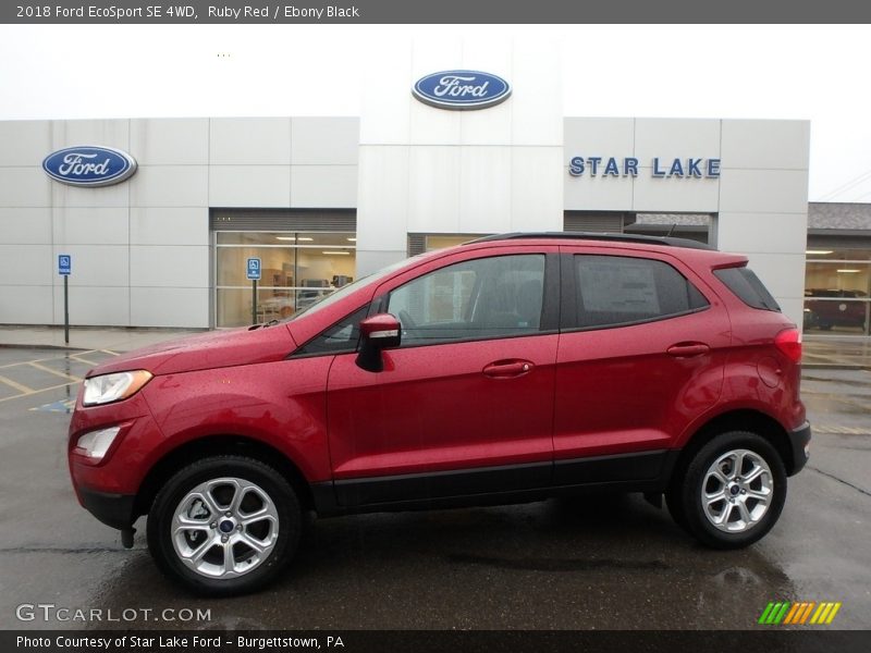 Ruby Red / Ebony Black 2018 Ford EcoSport SE 4WD