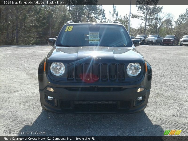 Black / Black 2018 Jeep Renegade Altitude