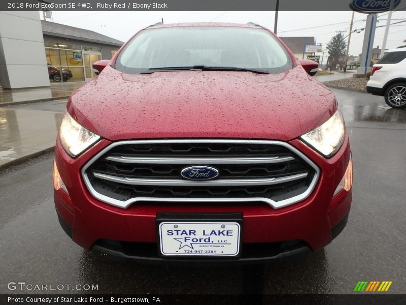 Ruby Red / Ebony Black 2018 Ford EcoSport SE 4WD