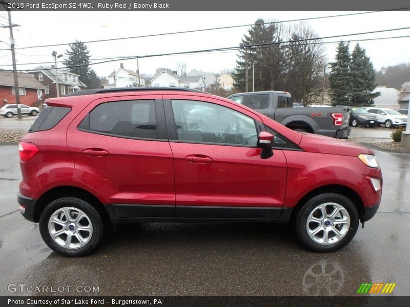 Ruby Red / Ebony Black 2018 Ford EcoSport SE 4WD