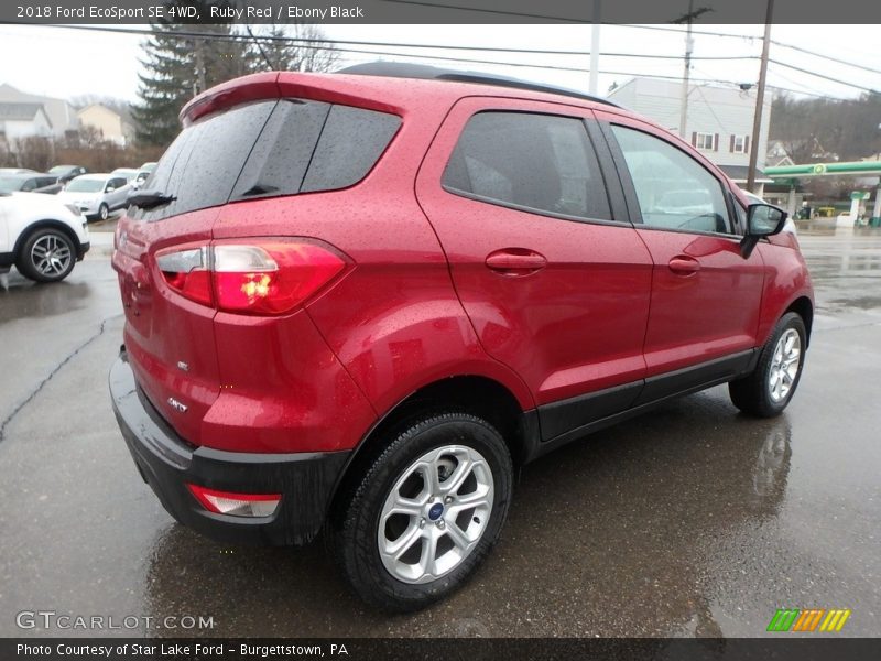 Ruby Red / Ebony Black 2018 Ford EcoSport SE 4WD
