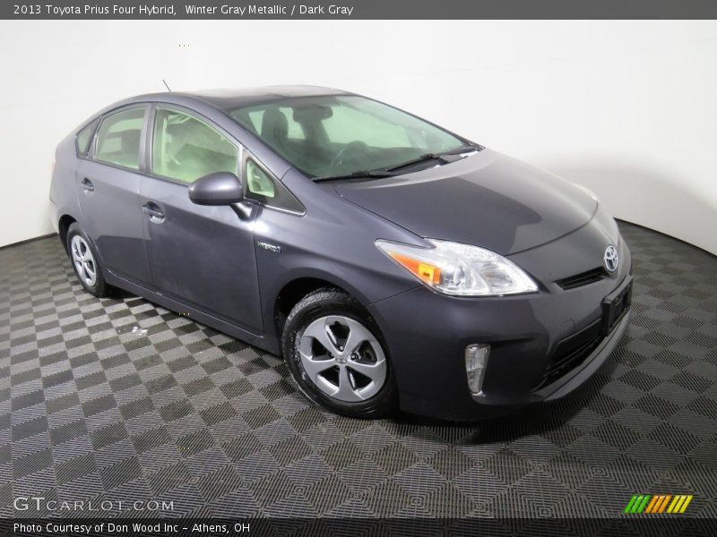 Winter Gray Metallic / Dark Gray 2013 Toyota Prius Four Hybrid