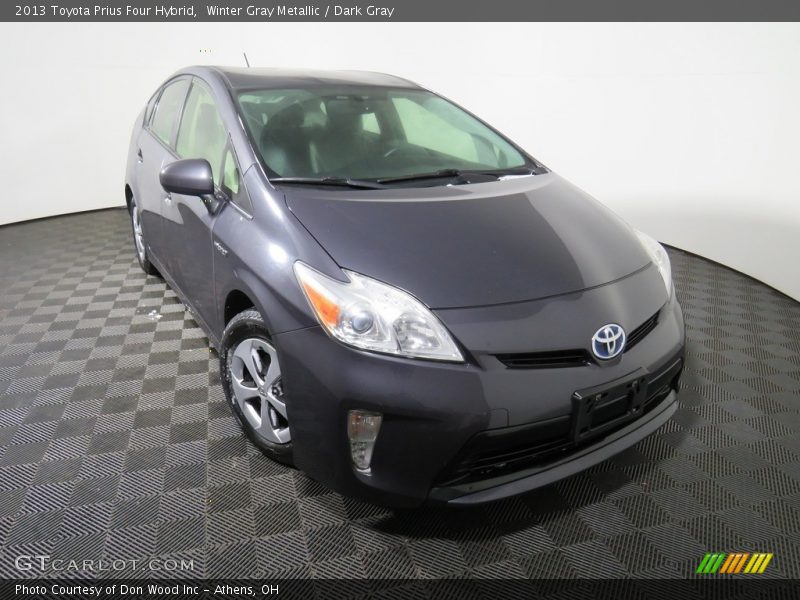 Winter Gray Metallic / Dark Gray 2013 Toyota Prius Four Hybrid