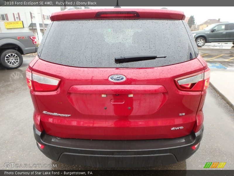 Ruby Red / Ebony Black 2018 Ford EcoSport SE 4WD