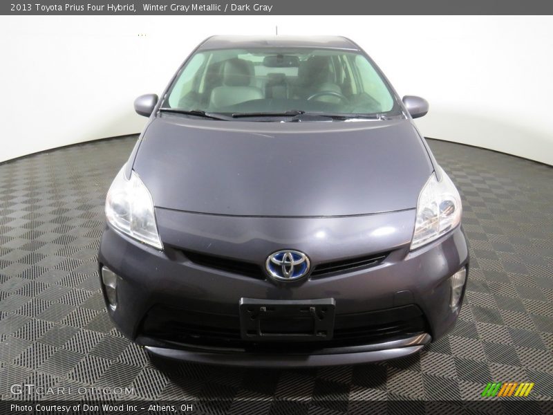 Winter Gray Metallic / Dark Gray 2013 Toyota Prius Four Hybrid