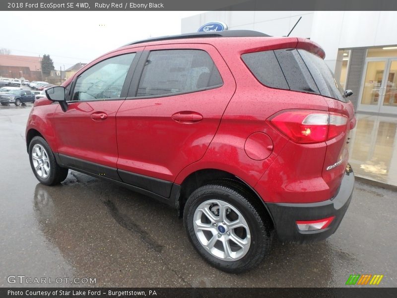 Ruby Red / Ebony Black 2018 Ford EcoSport SE 4WD