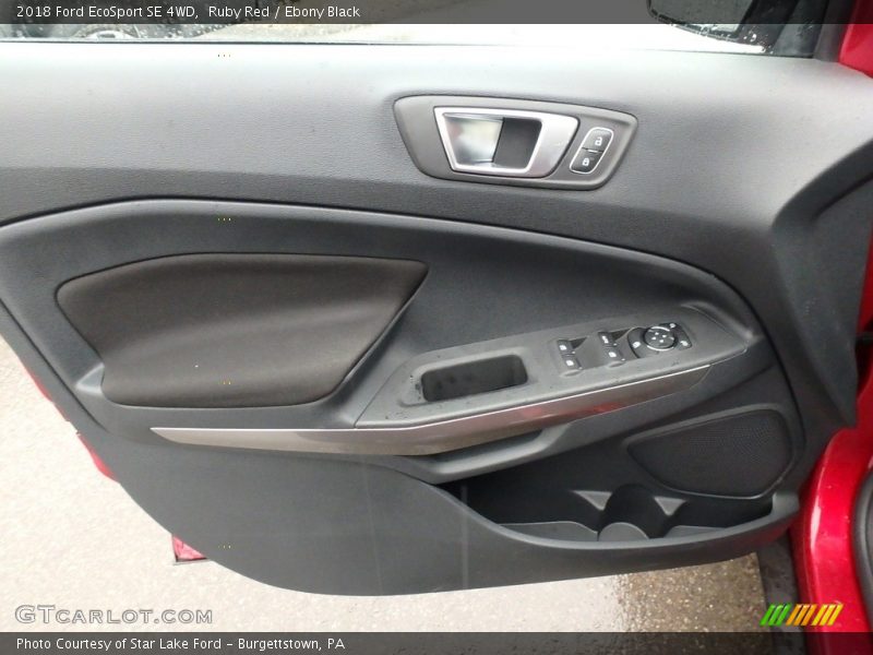Ruby Red / Ebony Black 2018 Ford EcoSport SE 4WD