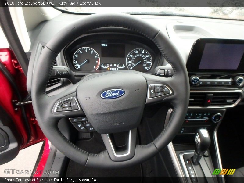 Ruby Red / Ebony Black 2018 Ford EcoSport SE 4WD