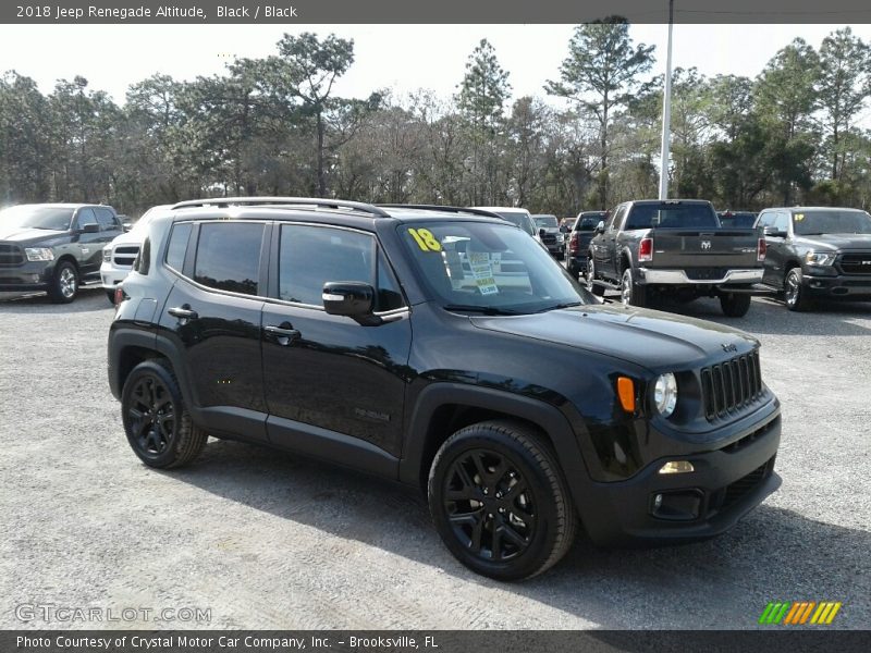 Black / Black 2018 Jeep Renegade Altitude