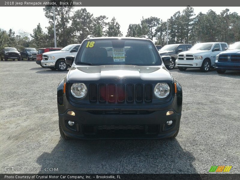 Black / Black 2018 Jeep Renegade Altitude
