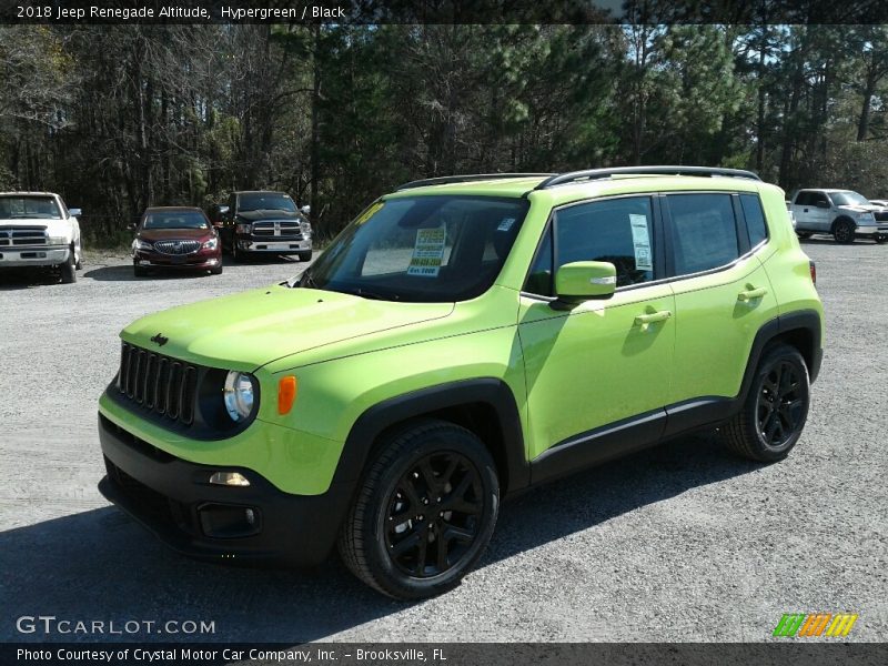 Hypergreen / Black 2018 Jeep Renegade Altitude