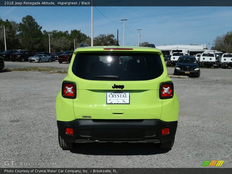 Hypergreen / Black 2018 Jeep Renegade Altitude