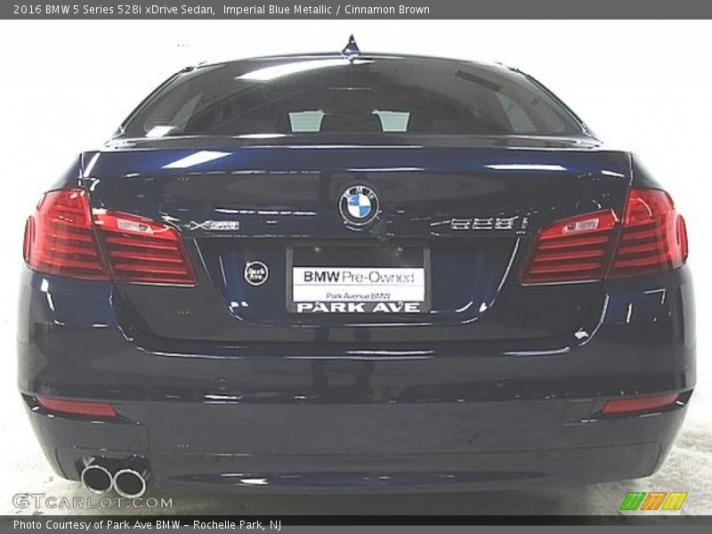 Imperial Blue Metallic / Cinnamon Brown 2016 BMW 5 Series 528i xDrive Sedan