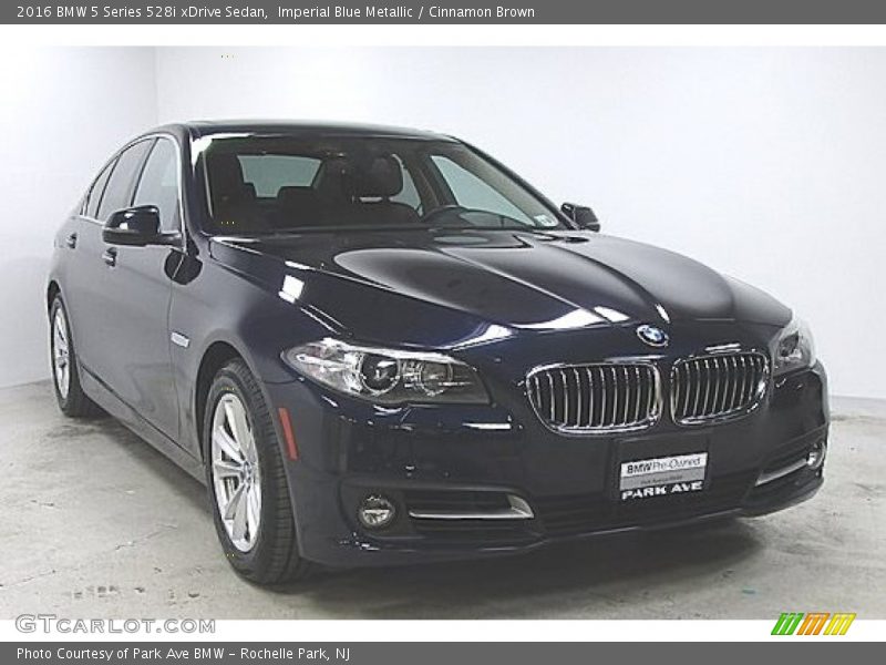 Imperial Blue Metallic / Cinnamon Brown 2016 BMW 5 Series 528i xDrive Sedan