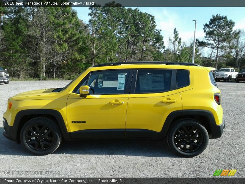 Solar Yellow / Black 2018 Jeep Renegade Altitude
