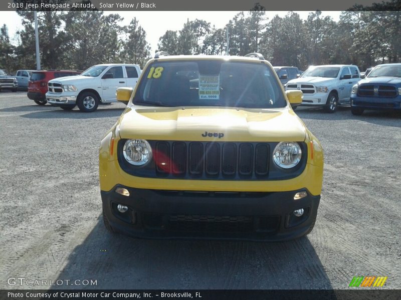 Solar Yellow / Black 2018 Jeep Renegade Altitude