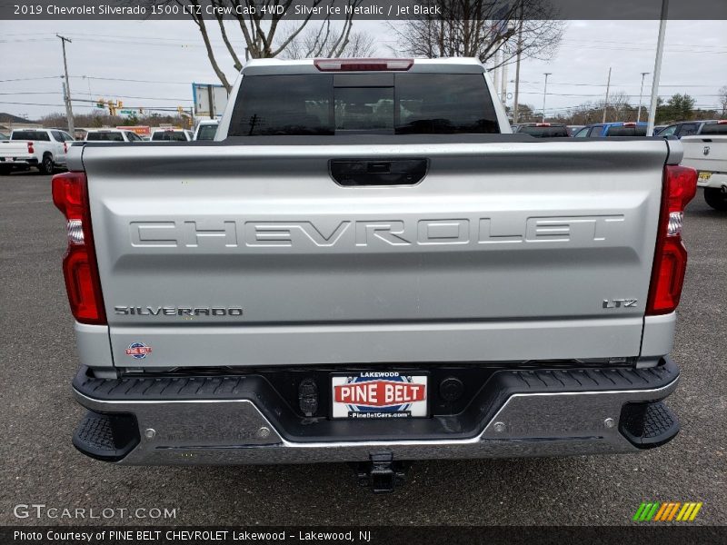 Silver Ice Metallic / Jet Black 2019 Chevrolet Silverado 1500 LTZ Crew Cab 4WD