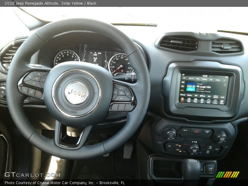 Solar Yellow / Black 2018 Jeep Renegade Altitude