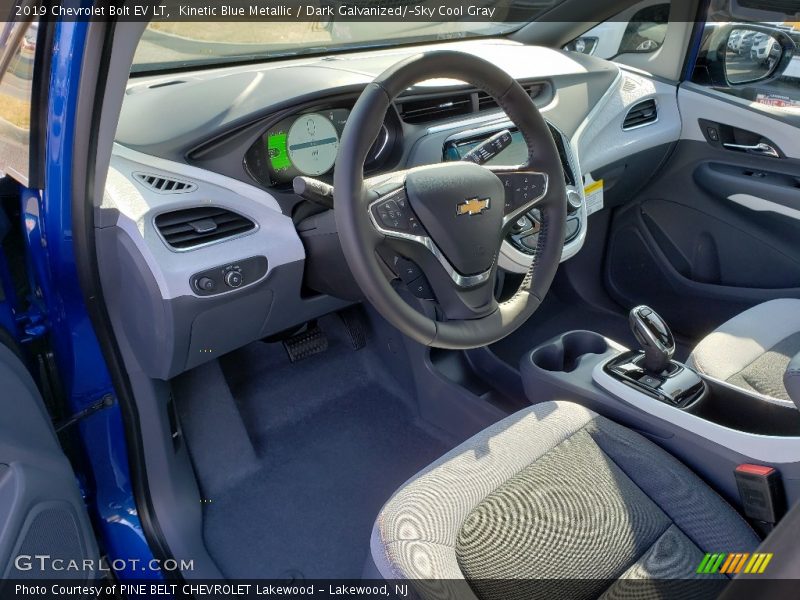 Kinetic Blue Metallic / Dark Galvanized/­Sky Cool Gray 2019 Chevrolet Bolt EV LT