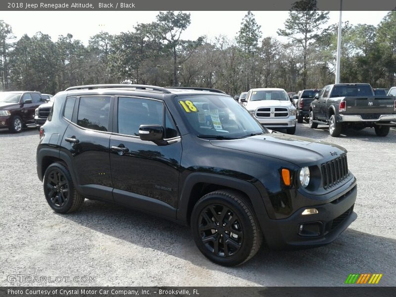 Black / Black 2018 Jeep Renegade Altitude