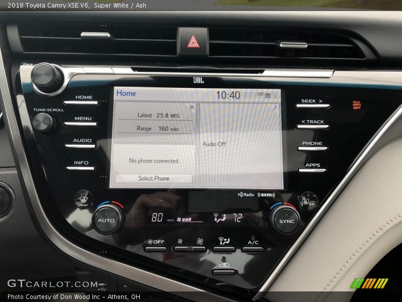 Super White / Ash 2018 Toyota Camry XSE V6