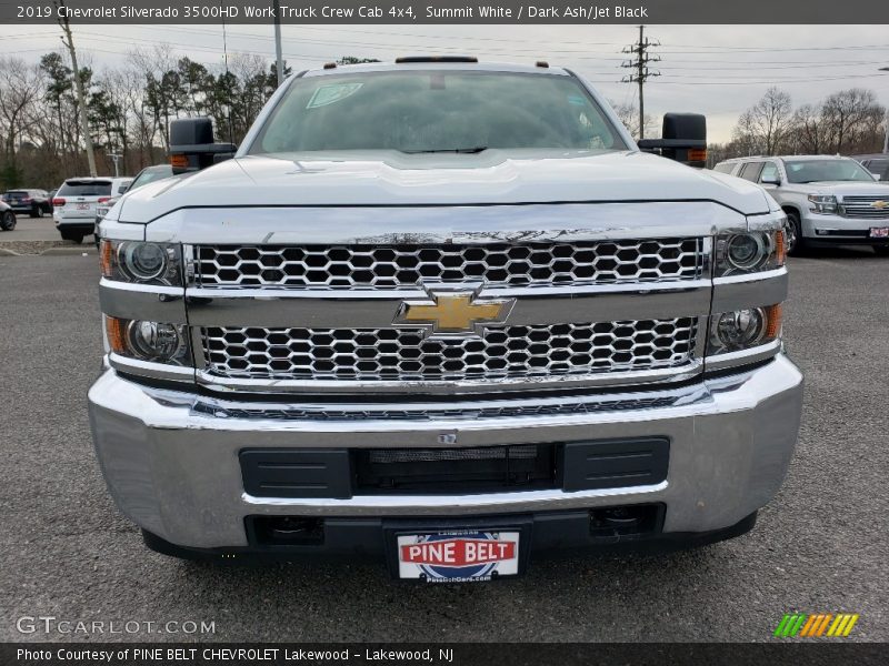 Summit White / Dark Ash/Jet Black 2019 Chevrolet Silverado 3500HD Work Truck Crew Cab 4x4