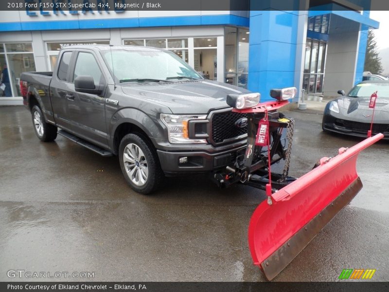 Magnetic / Black 2018 Ford F150 STX SuperCab 4x4