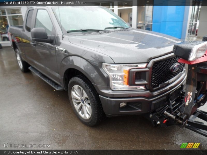 Magnetic / Black 2018 Ford F150 STX SuperCab 4x4