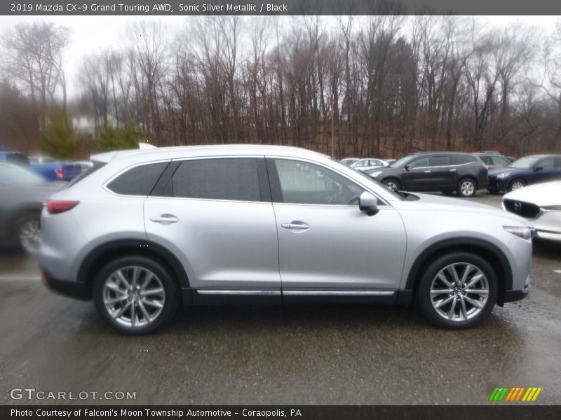 Sonic Silver Metallic / Black 2019 Mazda CX-9 Grand Touring AWD