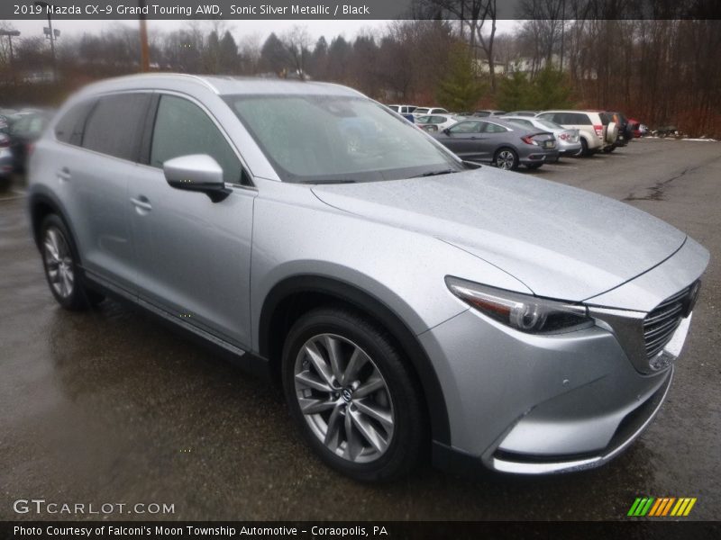 Sonic Silver Metallic / Black 2019 Mazda CX-9 Grand Touring AWD