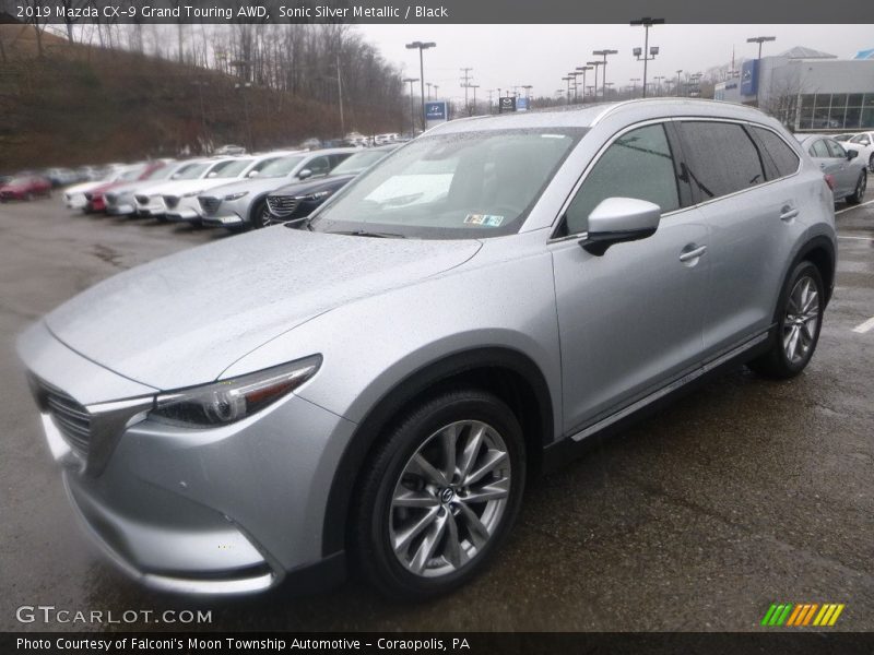 Sonic Silver Metallic / Black 2019 Mazda CX-9 Grand Touring AWD