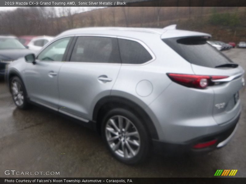 Sonic Silver Metallic / Black 2019 Mazda CX-9 Grand Touring AWD