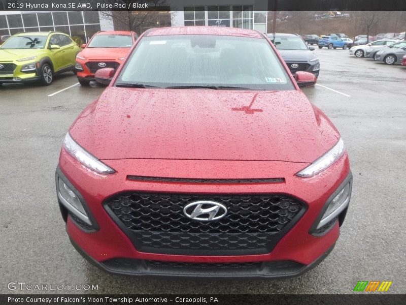 Pulse Red / Black 2019 Hyundai Kona SE AWD