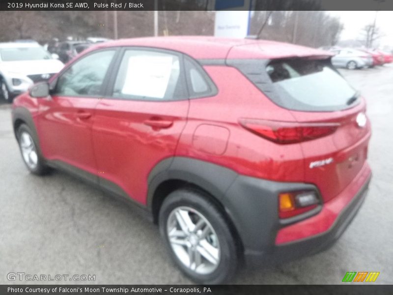 Pulse Red / Black 2019 Hyundai Kona SE AWD