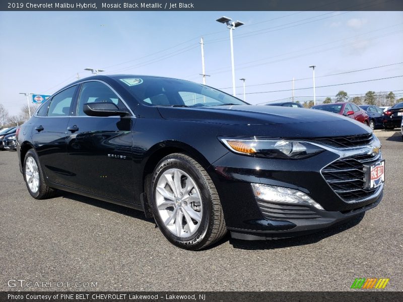 Mosaic Black Metallic / Jet Black 2019 Chevrolet Malibu Hybrid