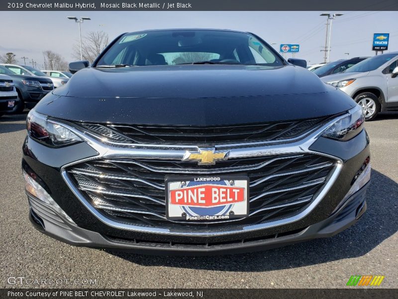 Mosaic Black Metallic / Jet Black 2019 Chevrolet Malibu Hybrid