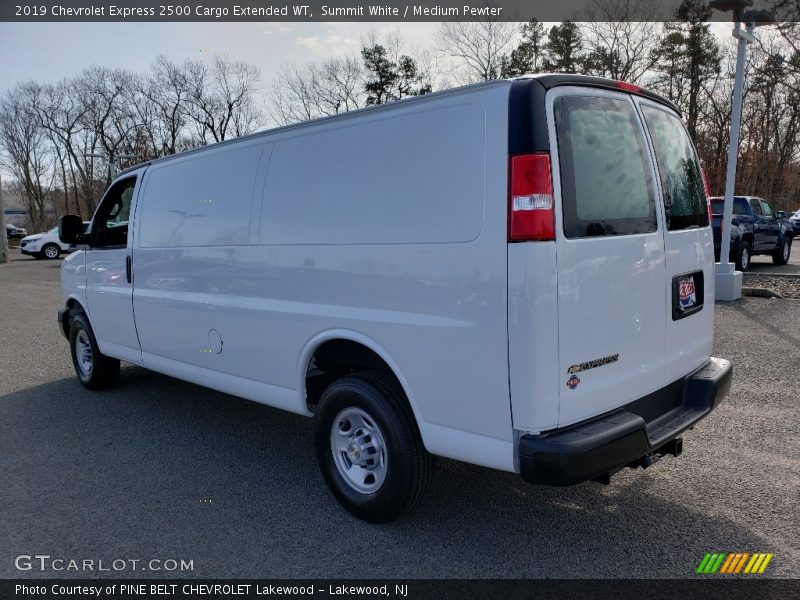 Summit White / Medium Pewter 2019 Chevrolet Express 2500 Cargo Extended WT