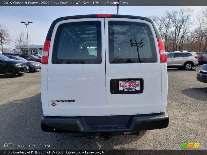 Summit White / Medium Pewter 2019 Chevrolet Express 2500 Cargo Extended WT