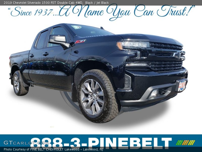 Black / Jet Black 2019 Chevrolet Silverado 1500 RST Double Cab 4WD