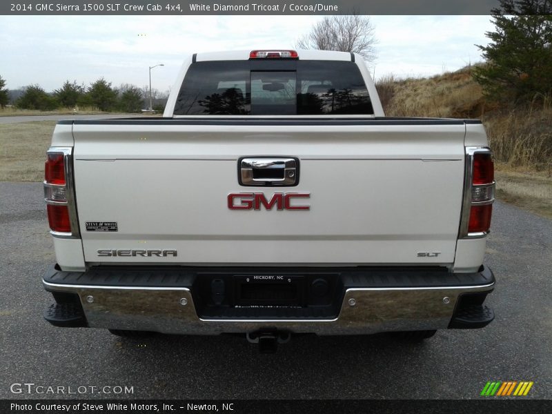 White Diamond Tricoat / Cocoa/Dune 2014 GMC Sierra 1500 SLT Crew Cab 4x4