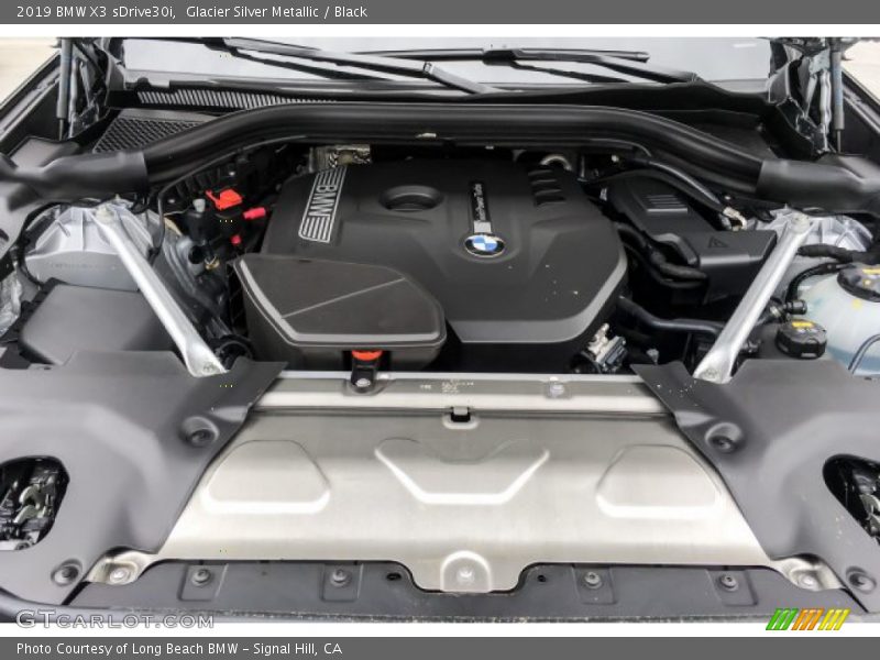 Glacier Silver Metallic / Black 2019 BMW X3 sDrive30i
