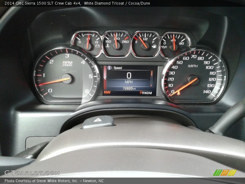 White Diamond Tricoat / Cocoa/Dune 2014 GMC Sierra 1500 SLT Crew Cab 4x4