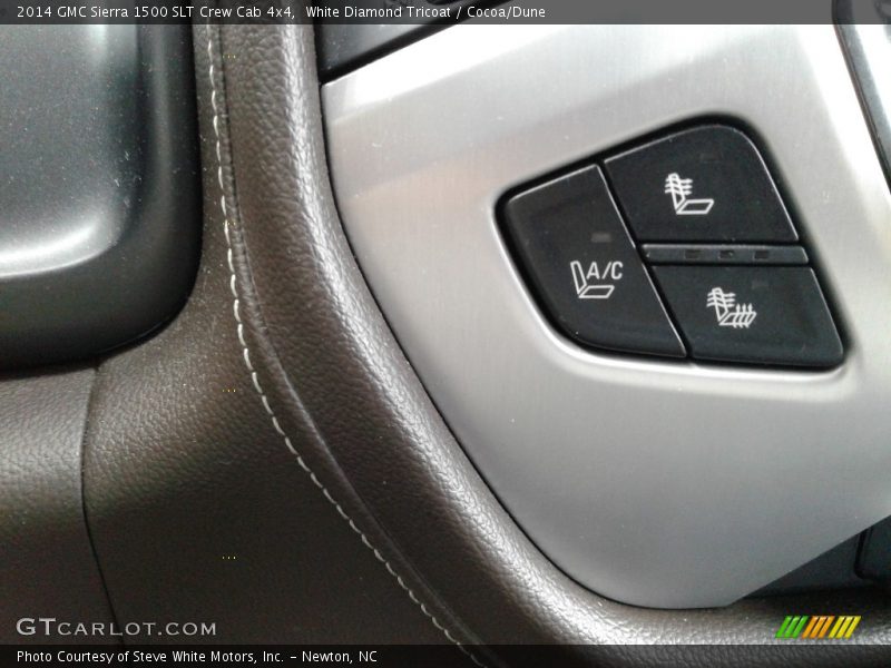 White Diamond Tricoat / Cocoa/Dune 2014 GMC Sierra 1500 SLT Crew Cab 4x4