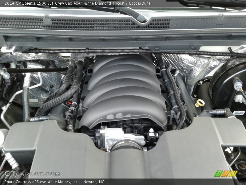White Diamond Tricoat / Cocoa/Dune 2014 GMC Sierra 1500 SLT Crew Cab 4x4