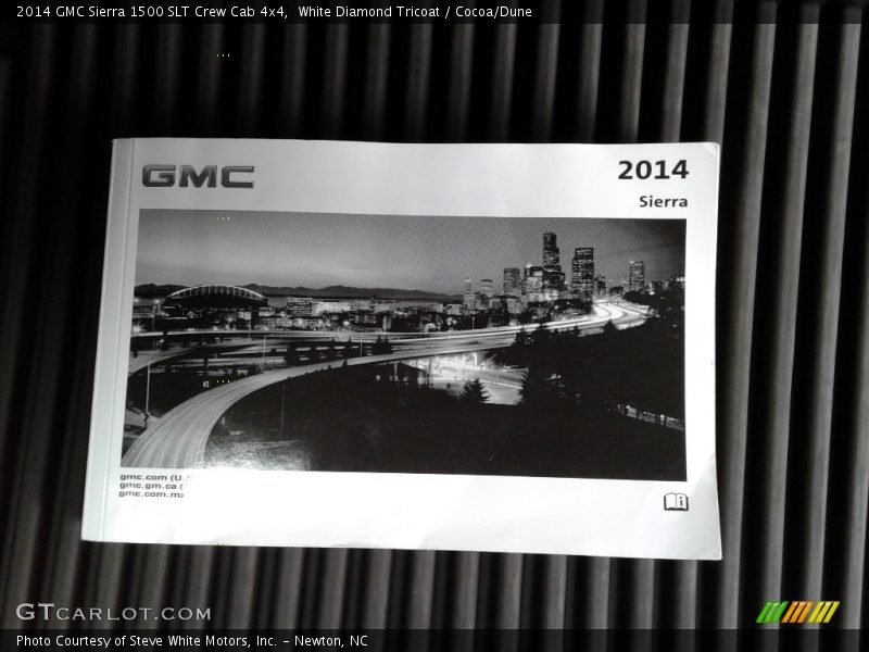 White Diamond Tricoat / Cocoa/Dune 2014 GMC Sierra 1500 SLT Crew Cab 4x4